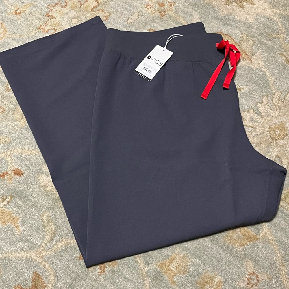 FIGS Charcoal Livingston High Waisted Straight leg scrub pant, 2XL, NEW with tag